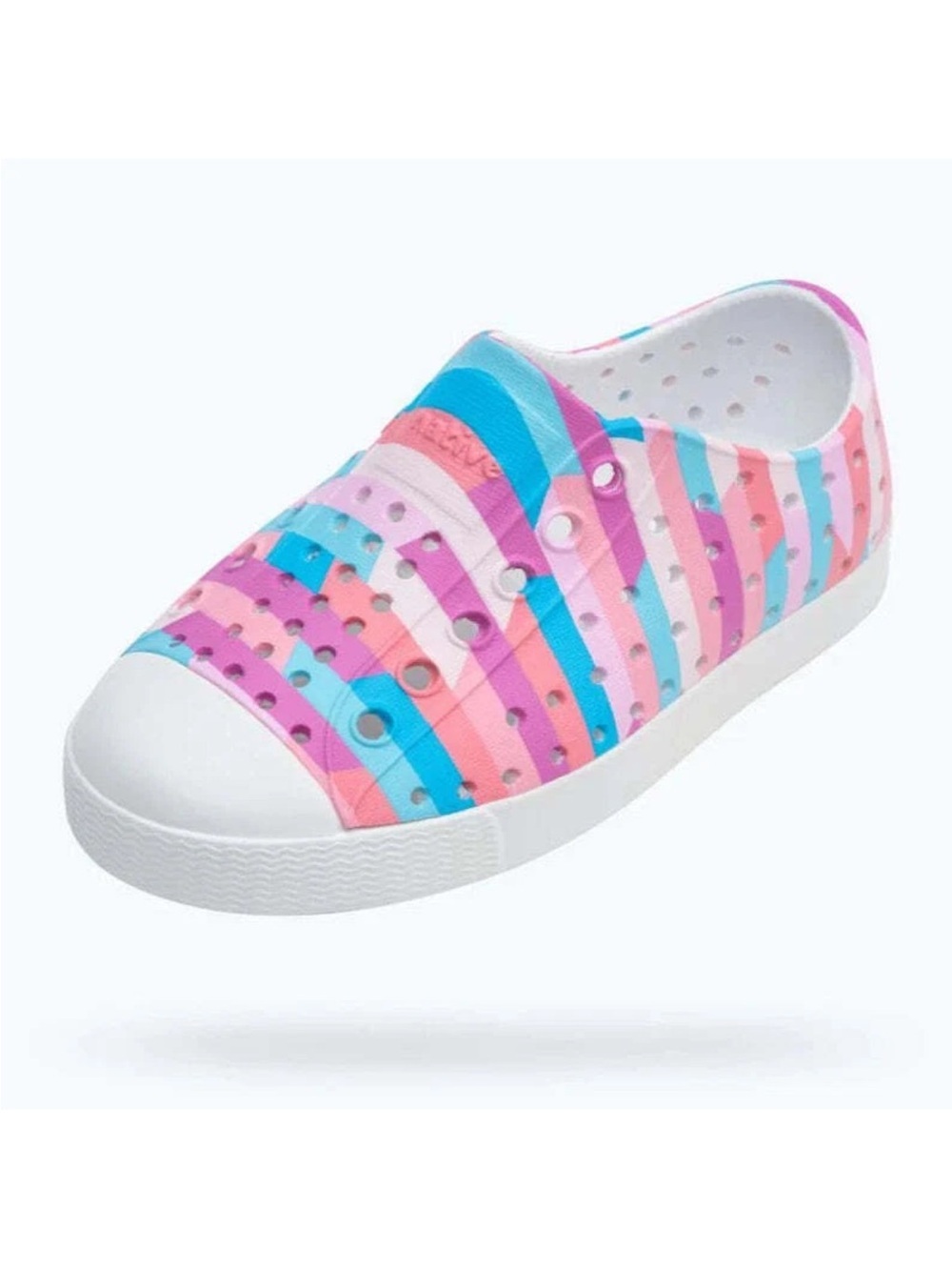 Native Kids C6 Jefferson Sugarlite Sandals Shoes Pastel Multi Stripe Girls